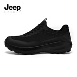 JEEP SPIRIT吉普男鞋夏季透气网面通勤鞋商务休闲运动鞋子男 6117石墨黑 42