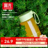 富光清然玻璃杯 高硼硅玻璃水杯子 女生便携牛奶咖啡高颜值茶杯330ml