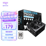 爱国者（aigo）额定600W 黑暗骑士750DK 台式机电脑电源 主动式PFC/宽幅输出/高品质电容/支持背线/大单路12V
