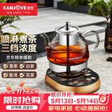金灶（KAMJOVE）全自动煮茶器黑茶煮茶壶养生壶 玻璃智能保温电茶壶烧茶壶蒸茶器 黑色 0.8L