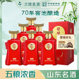 兰陵王升级第5代 42度浓香型白酒纯粮500ml*6瓶整箱喜酒聚会 宴请送礼