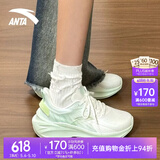 安踏毒刺丨运动鞋跑步鞋女鞋夏季网面慢跑鞋女训练鞋子女母亲节礼物 【毒刺5】象牙白/浅曦绿-10 37.5