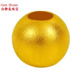 白静美珠宝黄金串珠配饰足金999硬金金珠配珠隔珠路路通散珠 3mm特供金珠单颗