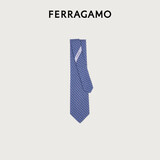 菲拉格慕（Ferragamo）男士Equestrian印花桑蚕丝领带 0773948 礼物送男友