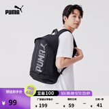 彪马（PUMA）蓝色轻便旅行大容量双肩包男女款运动学生书包074417 黑色-01 OSFA