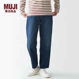 MUJI MUJI 女式 弹力 牛仔 宽版裤 BEA31A1A 裤子 长裤 休闲裤 靛青色 27inch 