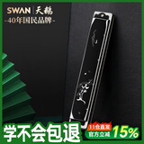 天鹅（SWAN）24孔复音口琴高级成人初学者专业演奏口琴C调国风设计（黑色）
