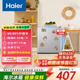 海尔（Haier）单门小冰箱一级能效节能省电黑金净化三档可调左右可调门家用冰箱小户型办公室宿舍出租房国家补贴 43升单门丨三档调温【一级能效】4天仅需1度电