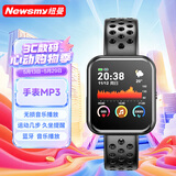 纽曼（Newsmy）B59 mp3蓝牙无损播放器触摸屏手表式MP3随身听智能学生运动计步器手环 8G 黑色