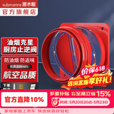 潜水艇（Submarine）油烟机止逆阀烟道阀厨房止回阀止烟阀逆止阀卫生间单向阀防倒灌 新升级视窗厨房止逆阀（单只）