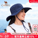 骆驼（CAMEL）渔夫帽男女夏季薄款大头围防晒遮阳太阳帽子大帽檐遮脸大沿帽