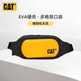 卡特（CAT）腰包胸包潮单肩斜挎手机包学生硬壳立体包男女生日礼物黑黄84267