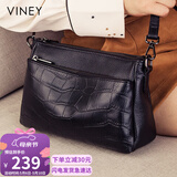 viney牛皮包包女包斜挎妈妈包中年轻奢单肩包生日母亲节礼物实用送妈妈