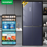 容声（Ronshen）【国潮青鸿系列】465升变频一级能效对开门双开门冰箱家用风冷玻璃BCD-465WD11FPC全空间净化 