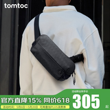 tomtoc胸包男士斜挎包单肩包休闲防水机能时尚Switch收纳包T21S1 Pro款 暗影黑 3L