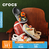 CROCS卡骆驰贝雅卡骆班洞洞鞋轻便耐磨拖鞋一脚蹬休闲鞋|205089 黑色/白色-066 44 (280mm)