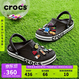 卡骆驰（CROCS）贝雅卡骆班洞洞鞋|205089 黑色/白色-066   44 (280mm)  