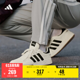 adidas COURTBEAT场下休闲篮球风板鞋男女阿迪达斯官方轻运动   乳白色/黑色   47