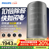 飞利浦（PHILIPS）空气净化器除甲醛烟味神器新房专业家用孕妇婴儿室内换气鼻炎杀菌净化机除螨尘花粉过敏原AC4228银