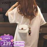 viney牛皮包包女包迷你小圆包洋气单肩斜挎包老婆生日520送女朋友礼物