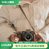 摄侣富士xt5保护套xs20相机包xt30二代三代xt50皮套x100vi保护套xh2s底座xe5相机套xt20皮壳牛皮配件 XS20咖啡色真皮保护套+垫肩牛皮肩带