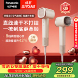 松下（Panasonic）空气发梳高速护发吹风机家用负离子大功率不伤发低噪速干电吹风筒生日母亲情人节礼物奶茶色WNE6M