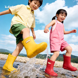 猪爸爸儿童雨靴女童2026夏季新款防水防滑外穿小女孩宝宝专用雨鞋红17
