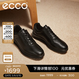 爱步（ECCO）经典皮鞋  春夏舒适牛皮革商务休闲鞋男士增高男鞋 雅仕207124 黑色20712401001 43