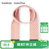巴拉巴拉balaOne儿童围巾女童提花图案舒适保暖新年时尚