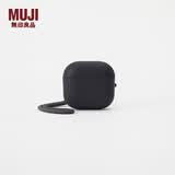MUJI 耳机壳 适用于AirPods 4 耳机保护套 苹果耳机 apple 分体 带挂绳 深灰色