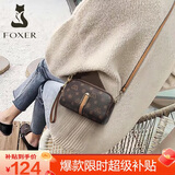 金狐狸（FOXER）女士包包女包大容量单肩包斜挎包手机包小包轻奢520情人节礼物