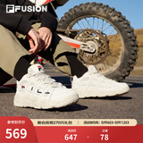 斐乐（FILA）FUSION 斐乐潮牌篮球鞋女鞋低帮篮球文化鞋复古休闲鞋老爹鞋 燕麦色-T12W941206AOM 36.5