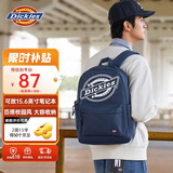 Dickies双肩背大学生通勤书包大容量初高中男电脑包旅行包2026新款海军蓝