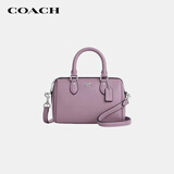 蔻驰（COACH）【品牌直供】女士ROWAN小号手提波士顿包浅紫色CW328礼物