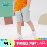 361°儿童短裤夏季男女童3-12岁透气运动裤梭织五分裤 灰 110