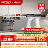 老板（Robam）星辰系列抽油烟机60A0油烟机家用顶吸式 触控23风量内腔免拆洗 欧式吸脱排烟机油烟机 【全新升级款】24风量1050Pa变频F30 23风量