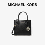 MICHAEL KORS礼物轻奢MK女包MERCER手提单肩斜挎包风琴包 中号 黑色礼物礼物