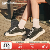 FILA FUSION斐乐潮牌POP帆布鞋女鞋运动鞋休闲板鞋