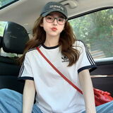 阿迪达斯（adidas）短袖男装女装 26夏季新款户外运动上衣纯棉透气圆领时尚休闲T恤男 三叶草/白色/纯棉/男女同款/主推 L 【建议体重140斤-160斤】