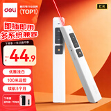 得力（deli）激光笔 百米控制翻页演讲ppt翻页笔 激光翻页笔教鞭 无线演示翻页器逗猫笔 红光 白色2802P