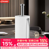 欧润哲厨房纸巾架加粗不锈钢立式卷纸架保鲜膜收纳架用纸置物架双杆档条