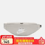 耐克（NIKE）NIKE男女腰包 单肩包斜挎包胸包休闲包DB0490-104 灰白均码