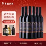 威龙沙漠酒田干红葡萄酒国产红酒750ml*6支整箱礼品红酒京东自营