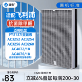 简克（JIANKE）适配飞利浦空气净化器滤芯过滤网AC4076 FY3137配AC3252AC3254AC3256