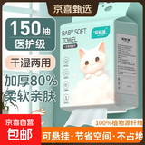 【医护级】洗脸巾450抽一次性悬挂式超大包毛巾擦脸巾棉柔巾浴巾 【100%植物升级】3大提450抽（20*18CM）
