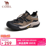 骆驼（CAMEL）踏山男士户外登山复古透气休闲低帮徒步鞋 G14M342685 棕/黑 40