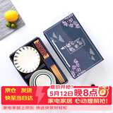 泰鑫兴碗筷家用餐具套装年会婚庆礼品盒装 二碗二筷 青瑶 图案随机