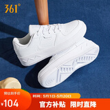 361°运动女鞋春夏季复古厚底增高小白鞋休闲板鞋舞蹈鞋682116601F-7