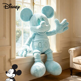 迪士尼（Disney）米奇蓝色马卡龙米老鼠1m玩偶抱枕绒毯三合一生日礼物治愈毛绒