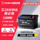 骆驼(CAMEL)汽车电瓶启停蓄电池EFB-60本田思域XRV雅阁宝来奥迪A3自营